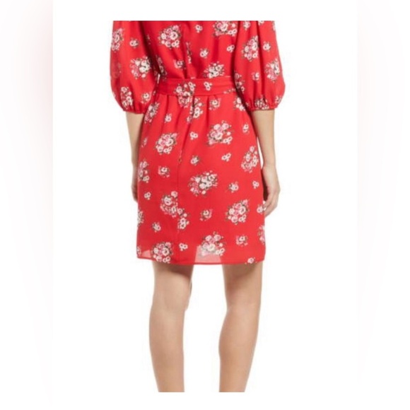 Halogen women’s Floral print tie waist long sleeve dress size XS - Picture 2 of 12